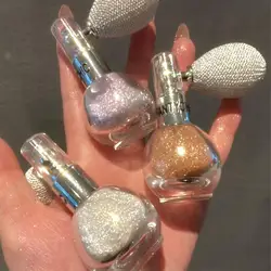 Poudre de surligneur en spray à paillettes, diamant, haute brillance, airbag, parfum, brillant, haute lumière, visage, corps, maquillage, cosmétiques