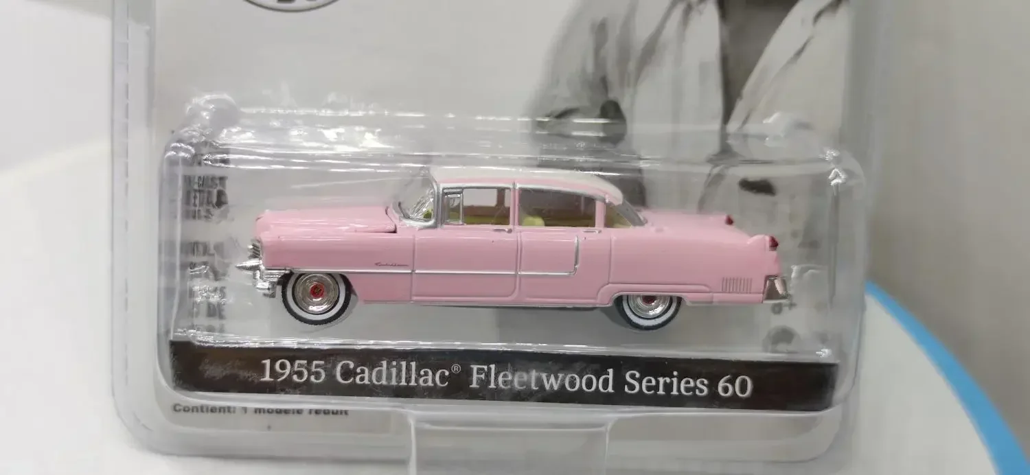 1: 64 Hollywood 1955 Cadillac Fleetwood เจ้าพ่อ Pink Edition รถคอลเลกชันของขวัญเครื่องประดับ