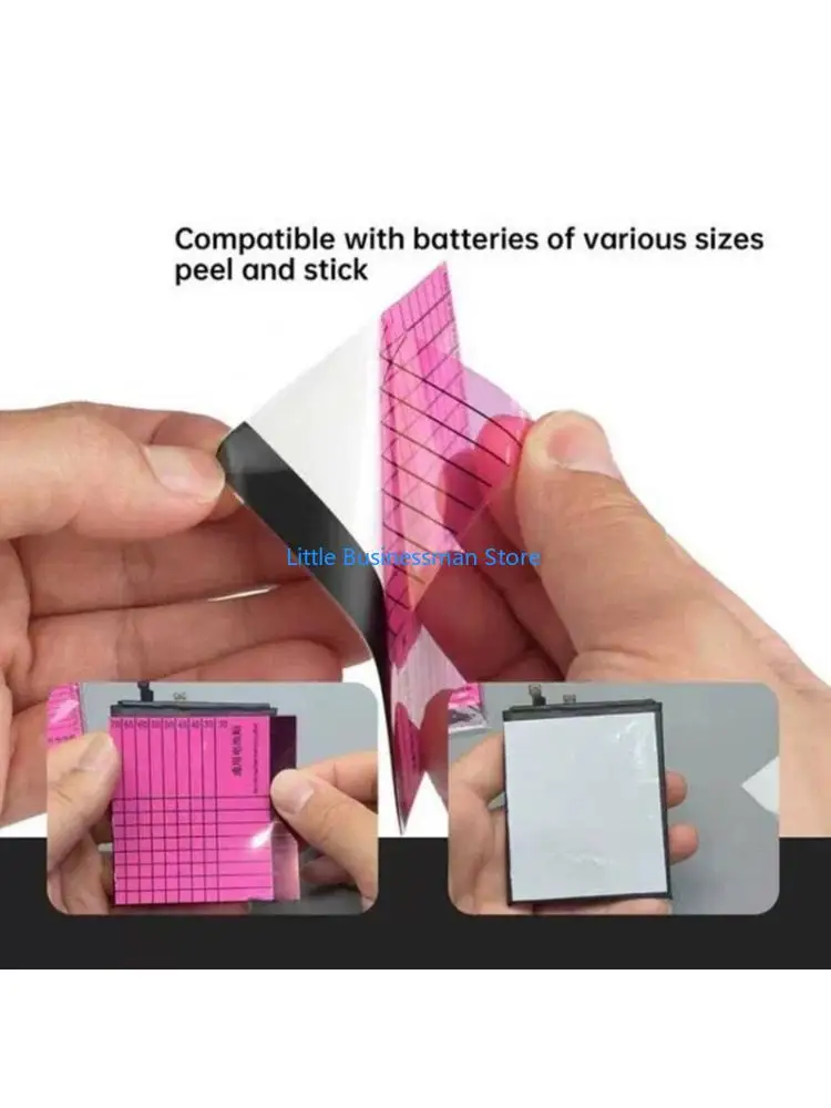 Multipurpose Battery Stickers 10Pcs Plastic Adhesive Sheets Strong Stickiness M76A