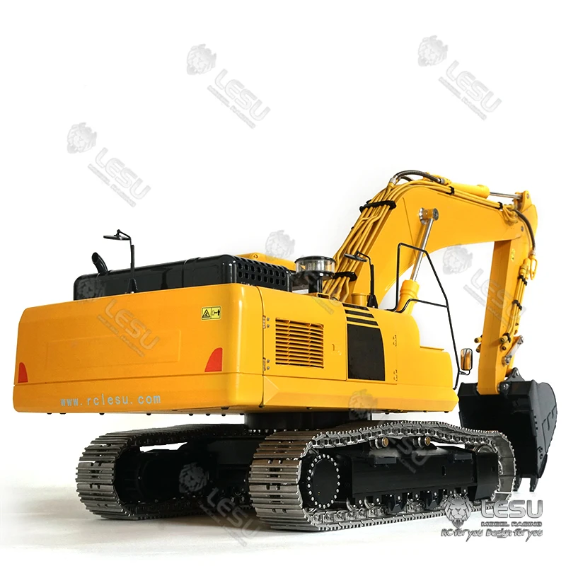 LESU Metal RC 1/14 Hydraulic Excavator Komatsu AC360 Lights Pump Valve Motor ESC Servo Remote Control Construction Vehicles Cars