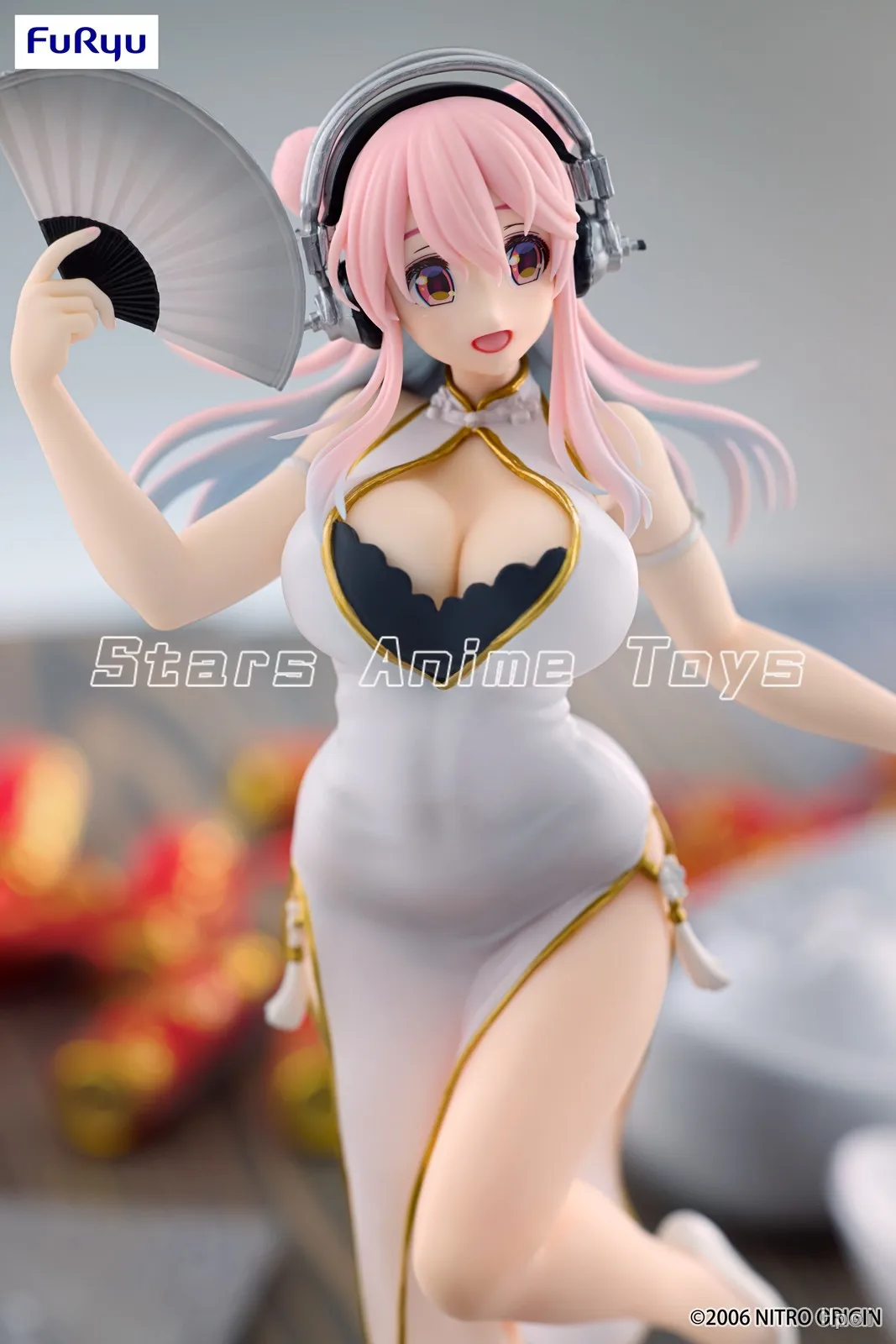 【Prevendita】Figura originale FuRyu Trio-Try-iT SUPER SONICO Collezione di modelli di giocattoli in stile Cheongsam bianco