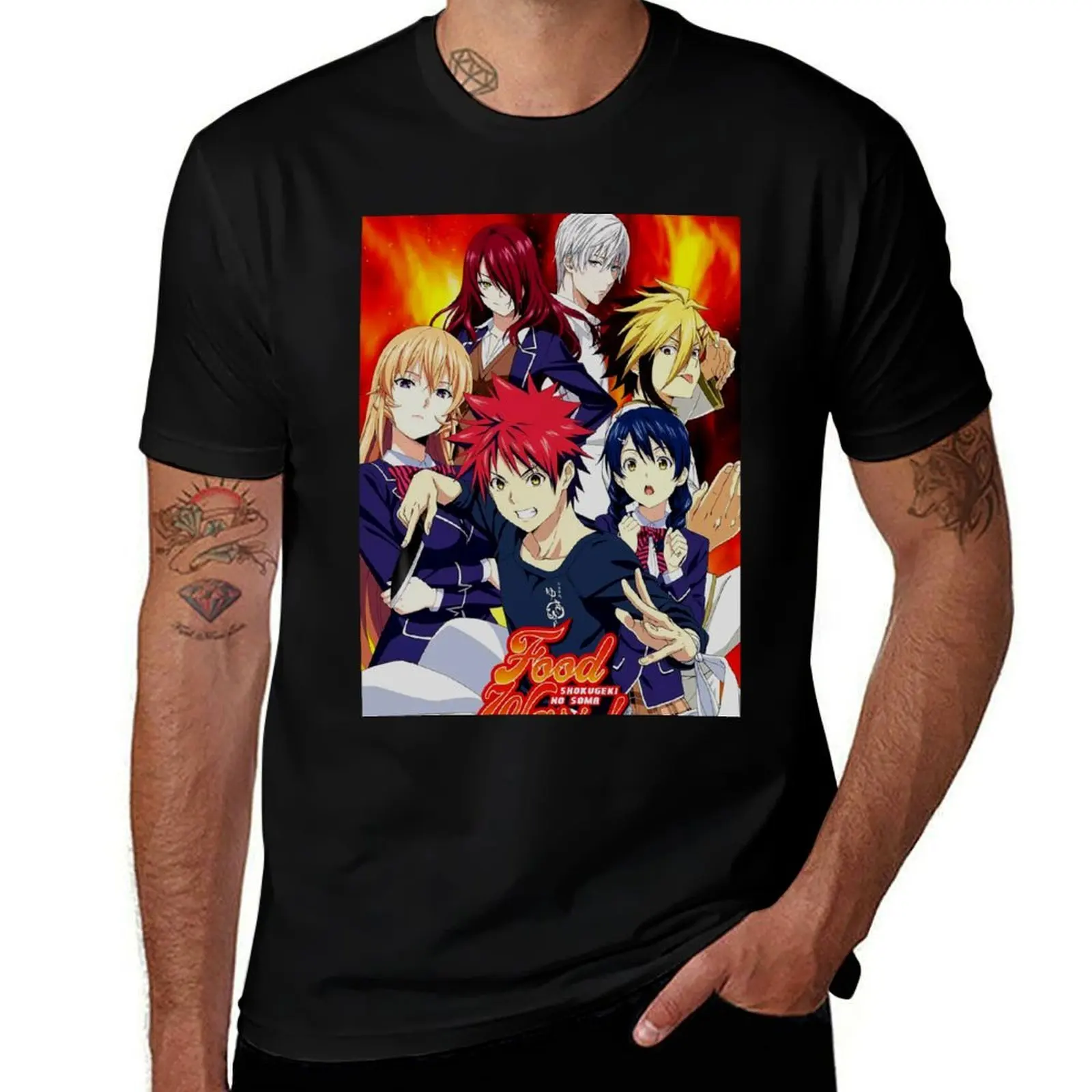 Camiseta Deportiva Casual de Secado Rápido Soma Shokugeki No