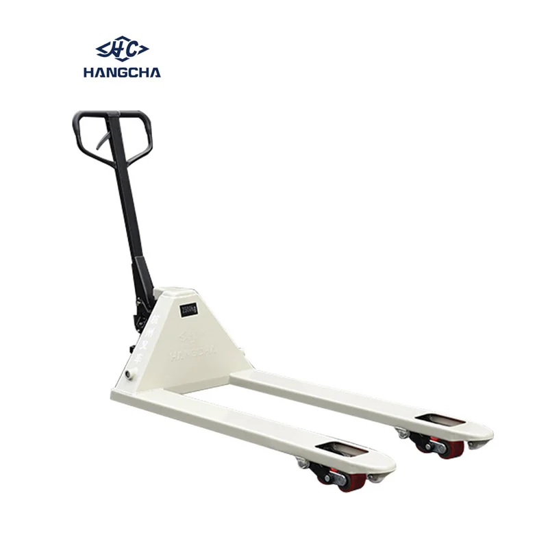 Hangcha ISO CE High Quality 2500kg Fork Outer Width 550*1150mm Manual Jack Hydraulic Pallet Trucks Polyurethane Wheels Forklifts