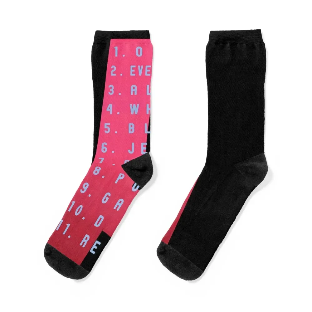 

Ten Tracklist Socks funny sock anime Climbing anti slip football Men's Socks Women's hockey Men's tennis Boy Child Socks Women's