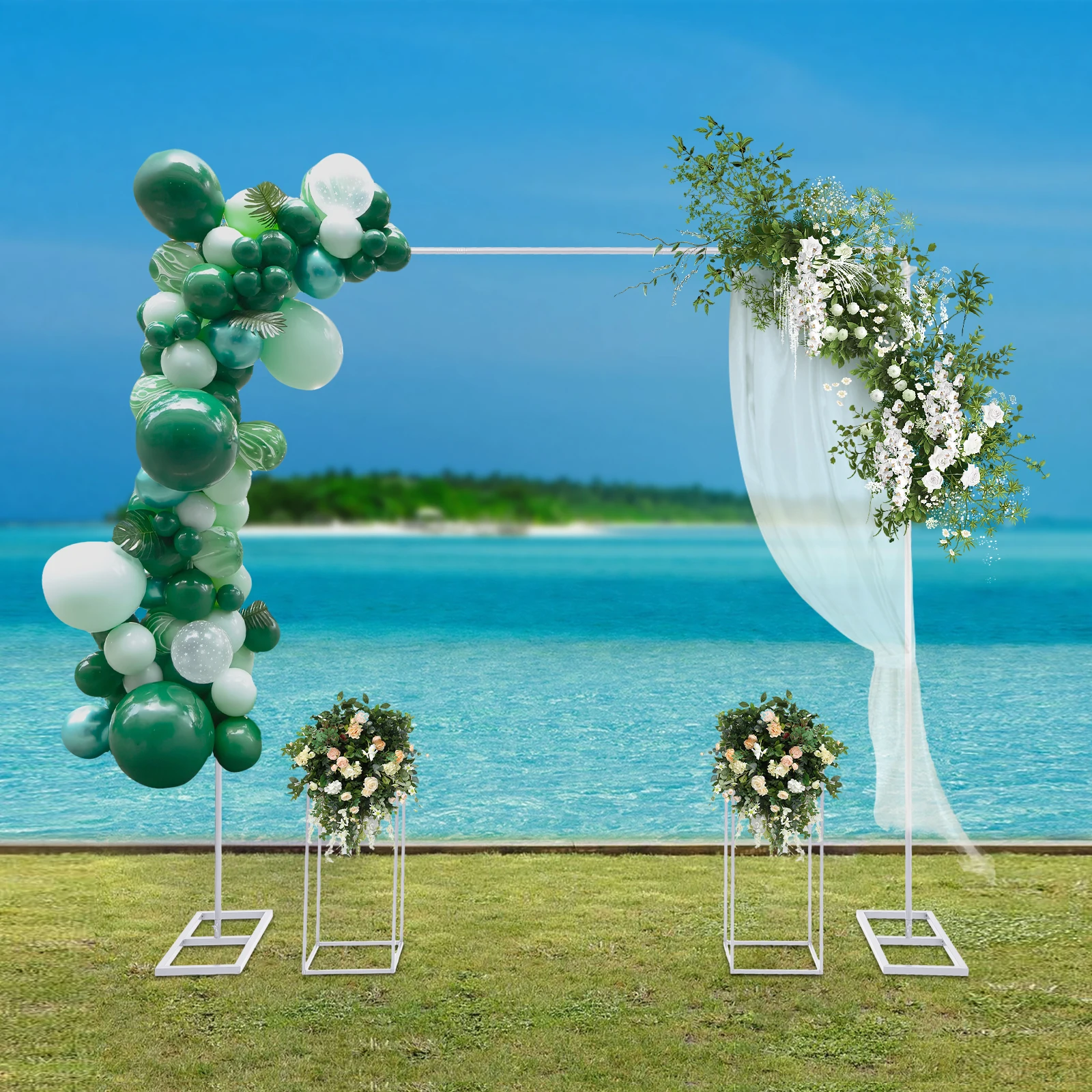 

Wedding Arch Backdrop Stand 2pcs Flower Stand Wedding Arches For Wedding Anniversaryand
