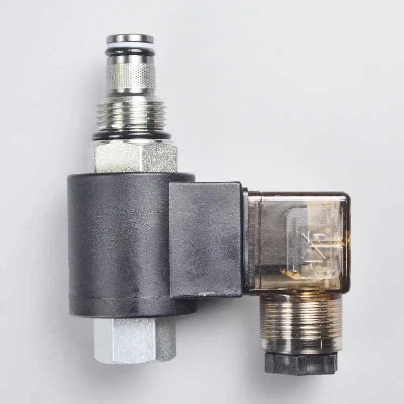 2-position 2-way Normally Open Threaded Hydraulic Cartridge Type Pressure Maintaining Solenoid Valve DHF08-221 SV08-21 NOP