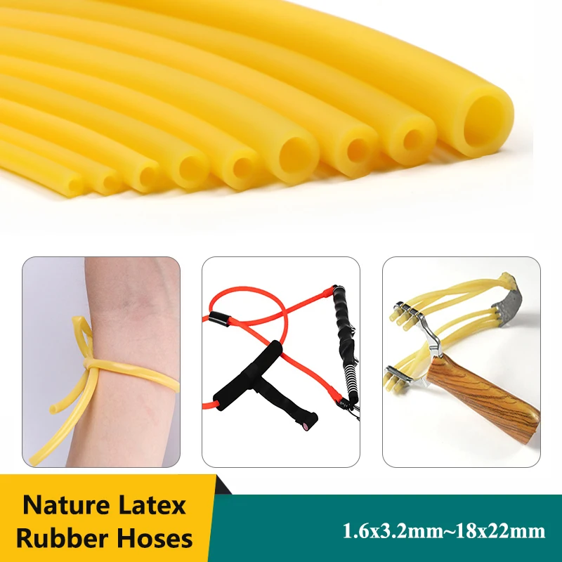 

Nature Latex Rubber Hoses 2 3 4 5 6 7 8 9 10 12 14 18 20 mm High Resilient Elastic Surgical Medical Tube Slingshot Catapult Belt