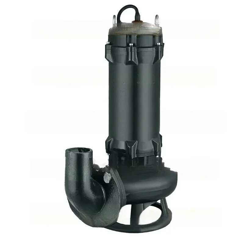 Supply 0.75KW Alloy Double Cutter Cutting Non Clogging Agricultural Sewage Septic Submersible Pump