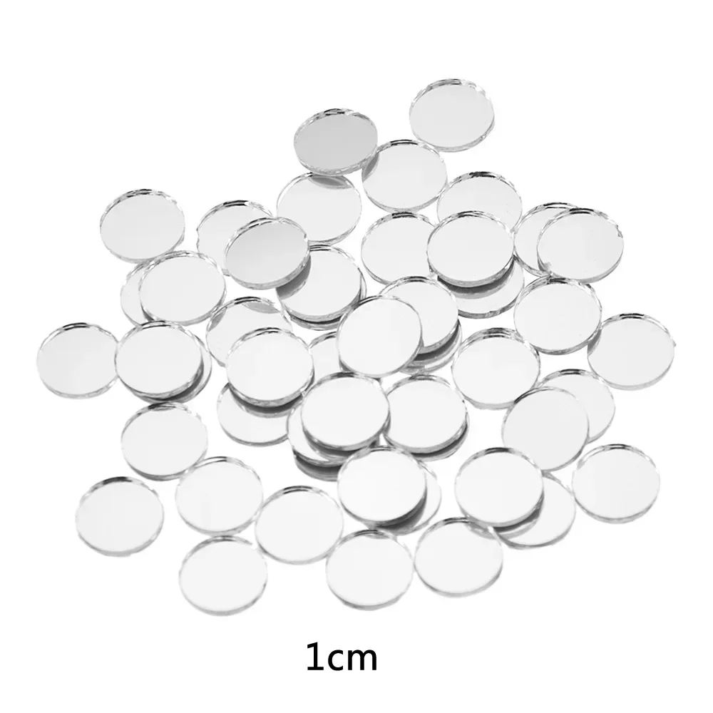 100~500PCS Round Mirror Tiles Mosaic Tiles Acrylic Sticker Self-adhesive Sticker For Wall Bathroom Diy Home Decoration Crafts