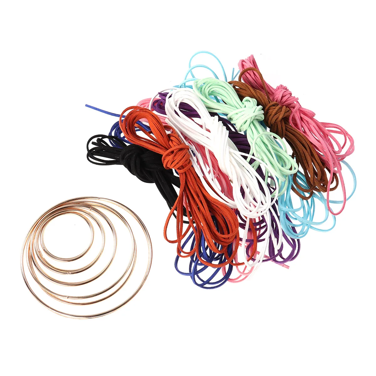 20 Pcs Dream Catcher Material Macrame Ring Metal Rings Hoop Craft Hoops Dreamcatcher