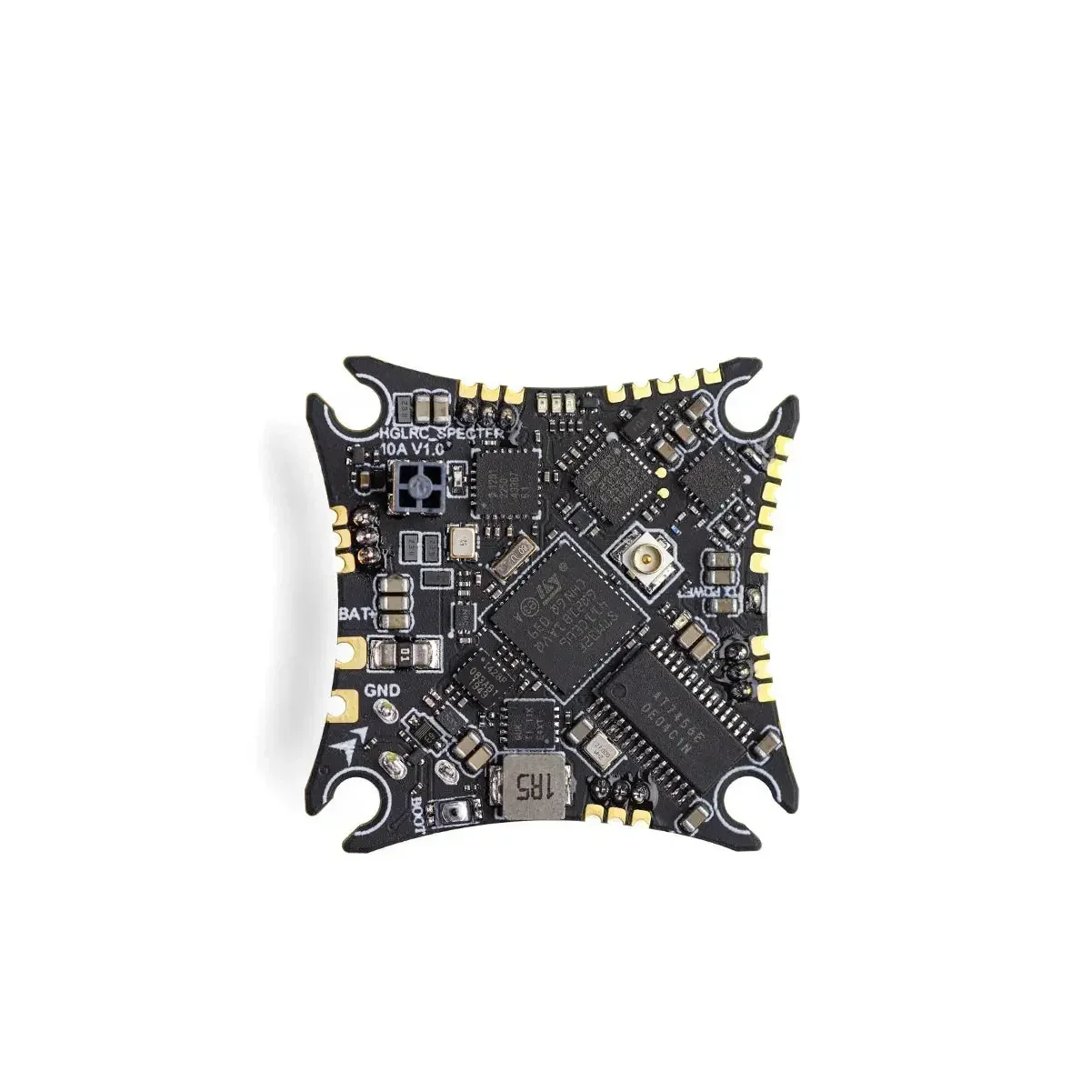 5-in-1 HGLRC SPECTER 10A ELRS AIO FC, 1-2S F411 Flight Controller with 400mW 5.8G VTX SPI ELRS Receiver for Indoor Tiny Whoop