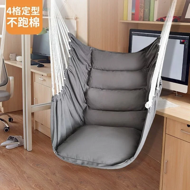 

Adult Camping Travel Canvas Hammock Single-person Outdoor and Indoor Swing Chair Leisure Rocking Chair Dormitory Comfort Swing