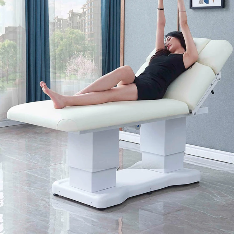 

Widening high-end multifunctional electric massage bed with holes for physical therapy, embroidery,