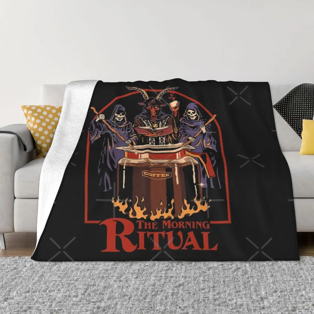 The Morning Ritual Anime Bed Blankets Blankets & Throws Custom Blanket Personalized Throw Blanket