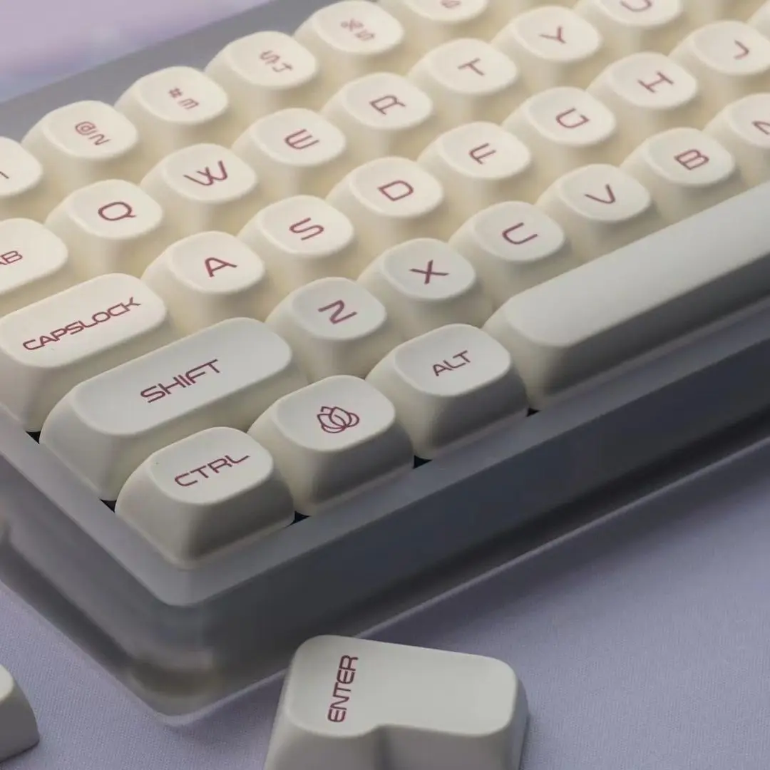 Milk purple keycap MOA ball cap PBT hot sublimation 61/64/68/84/87/98/100/104 keyboard cap