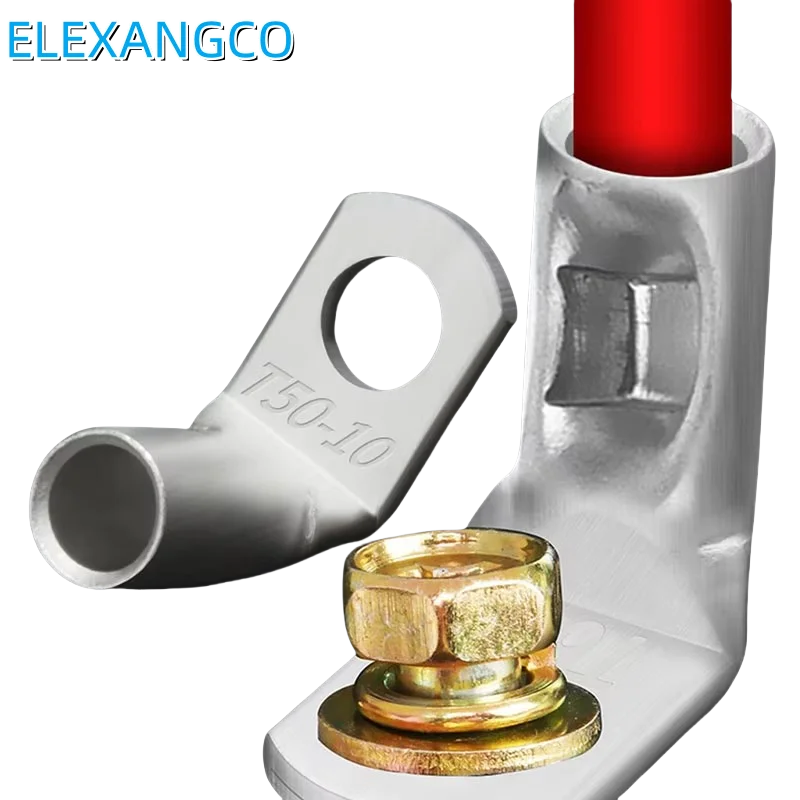 10 قطع 90 °   محطة العروة النحاسية المعلبة ذات الزاوية اليمنى |   ثقب اللمحة |   T90 6-5/6-6/6-8 6mm2 كابل موصل |   محطات الأسلاك الكهربائية