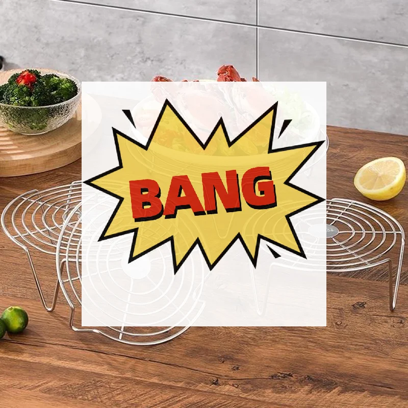 {MX} Rack de vapor de aço inoxidável multi-tamanho, bolinhos multifuncionais, ovos, bandeja de vapor, suporte para grelha, utensílios de cozinha