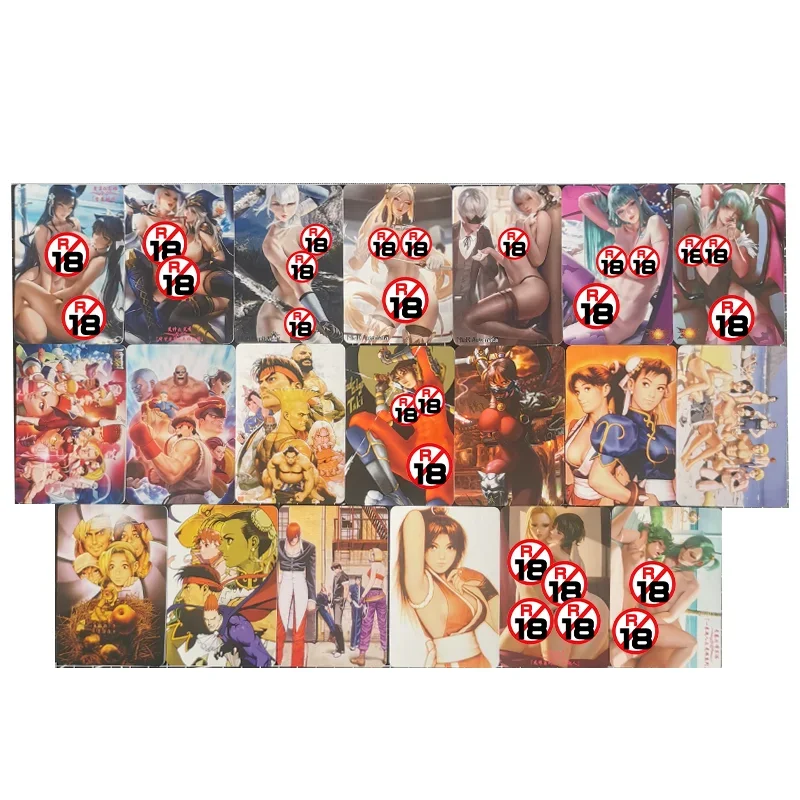 

20PCS/Set Sexy Anime Girl Cards Chun-Li Mai Shiranui‌ IJN Atago Game Collection Cards Birthday Christmas Gift Toys