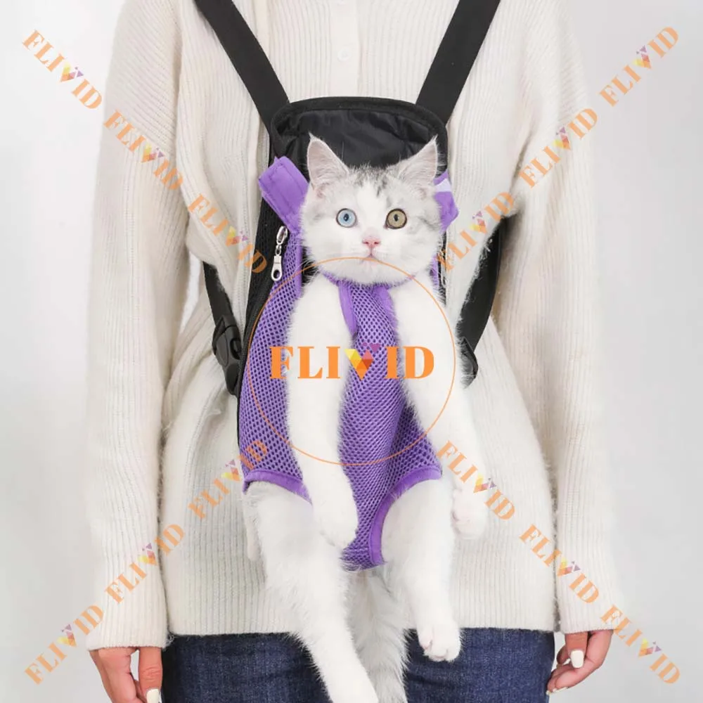 

Animals Bag Breathable Outdoor Double Shoulder Portable Travel Pet Dog Carrier Backpack Mesh Carrier Front Bag For Small Cats