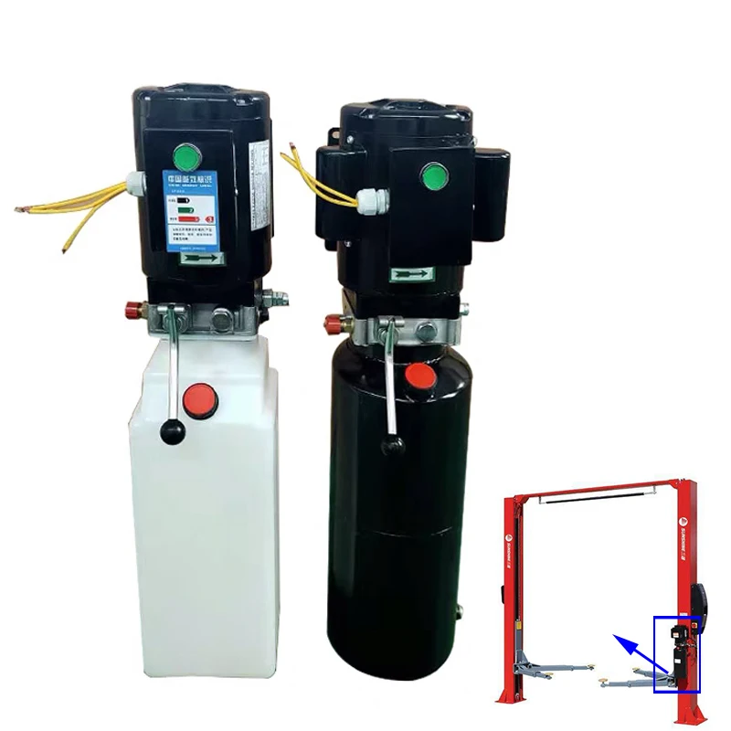 Power Unit 2200W Car Lift Hydraulic Pumps 3 HP 3400 RPM Auto Car Lift Hydraulic 2.64 Gallons Hydraulic Pump Power Unit