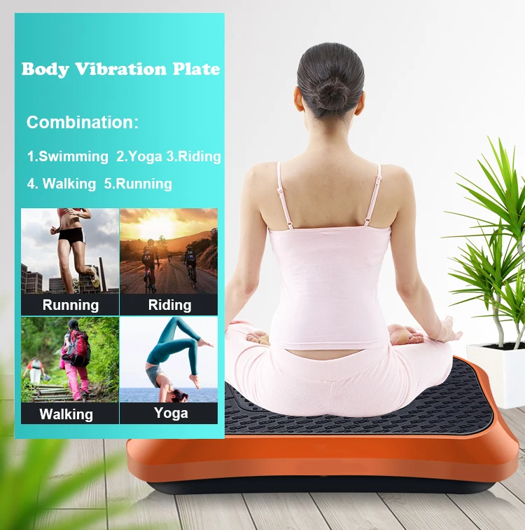 New Vertical Electromagnetic Vibration Plate Exercise Machine Magic Body Crazy Fit Massage Power Gym Fitness