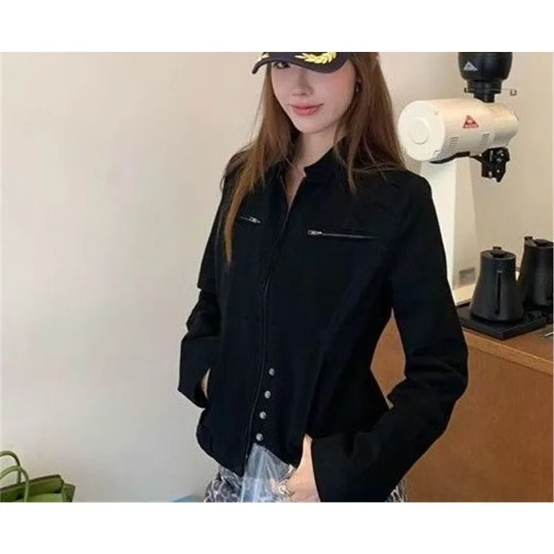 

Casual Slimming Basic Style Unique and Versatile Jacket Hong Kong-style Youthful Spring Autumn Women's Outerwear Fashion Stylish