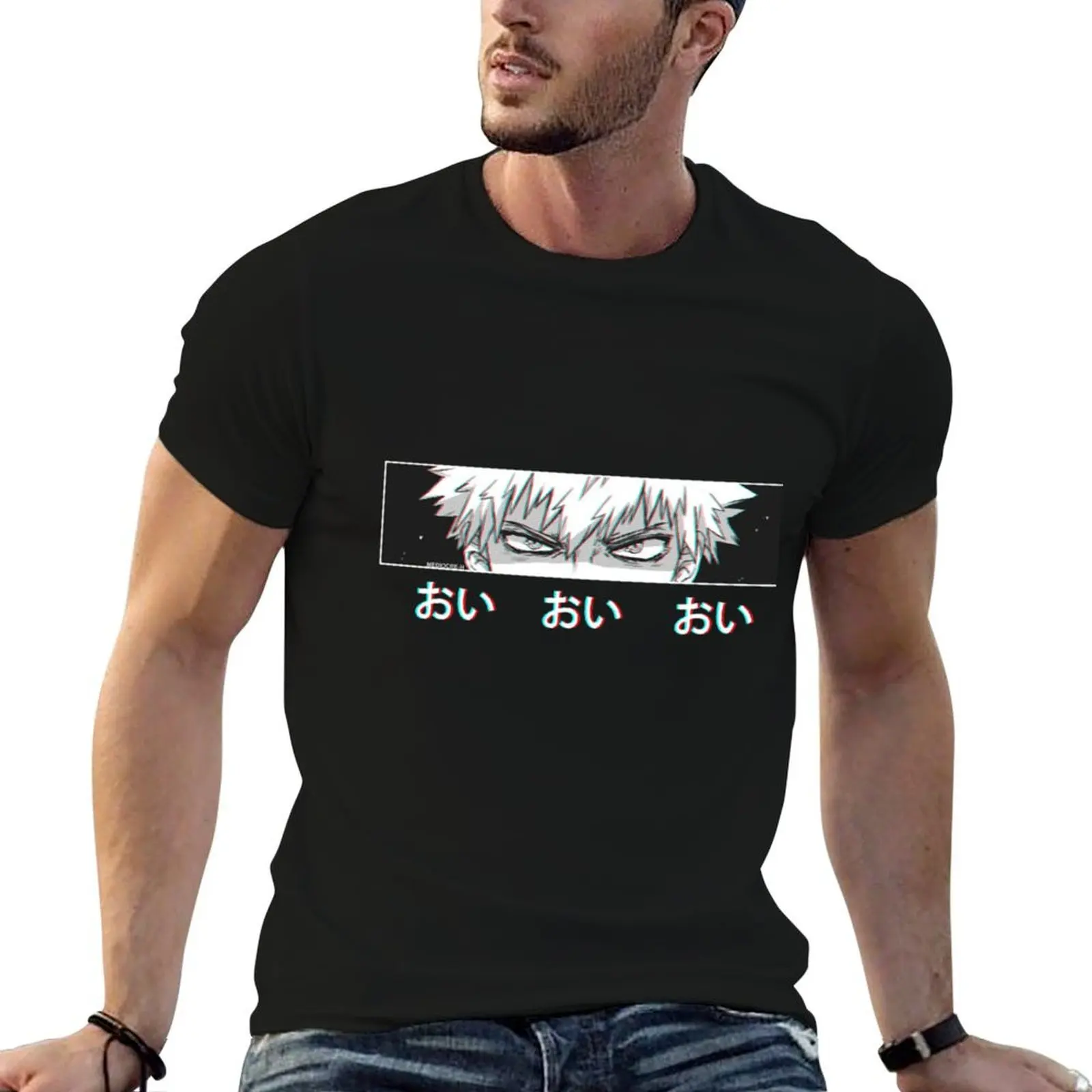 

Bakugo &x27;Oi Oi Oi&x27; BLACK Version T-Shirt man t shirt luxury man t shirts graphic t shirts for man cotton T-shirt