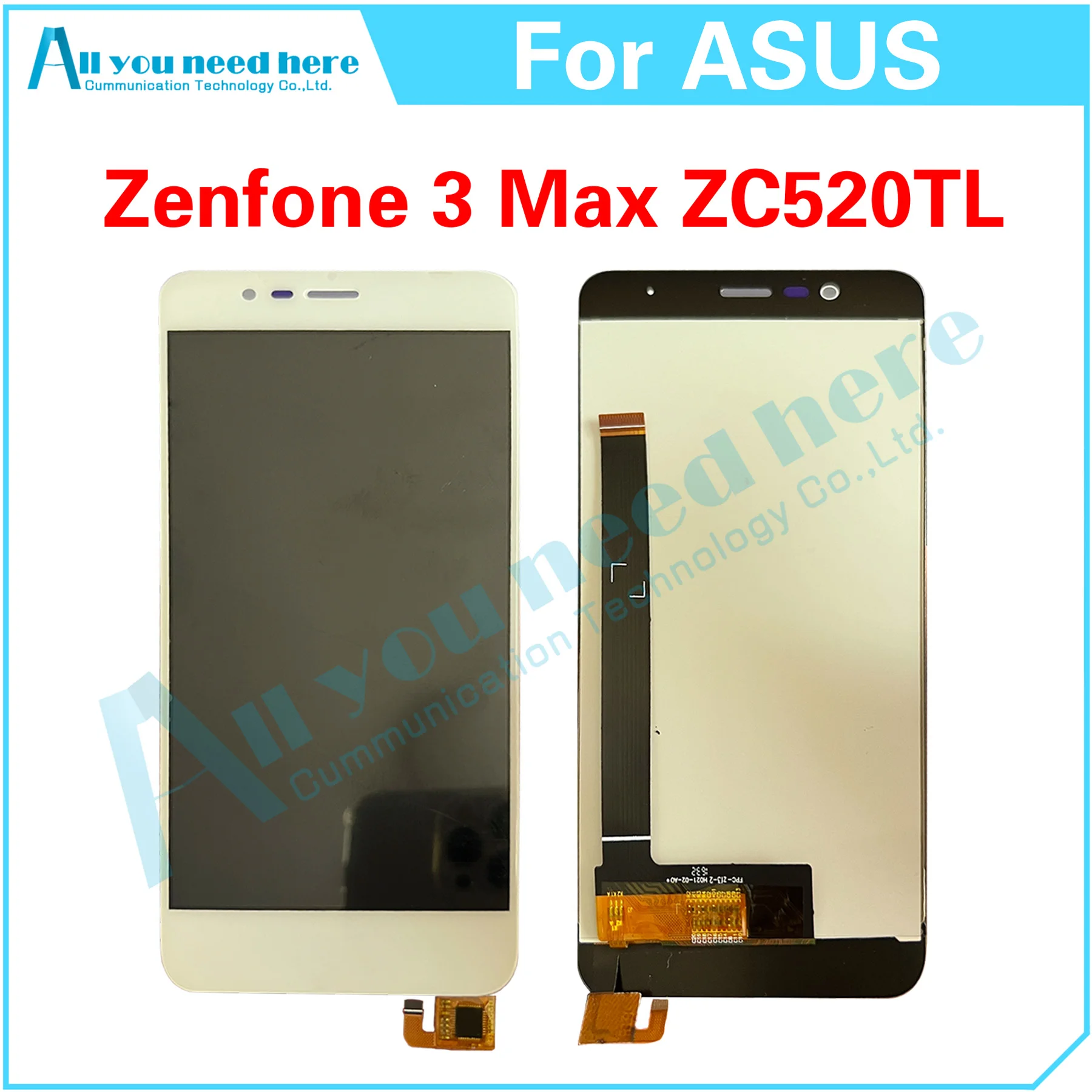 100% Test For Asus Zenfone 3 Max ZC520TL LCD Display Touch Screen Digitizer Assembly Replacement