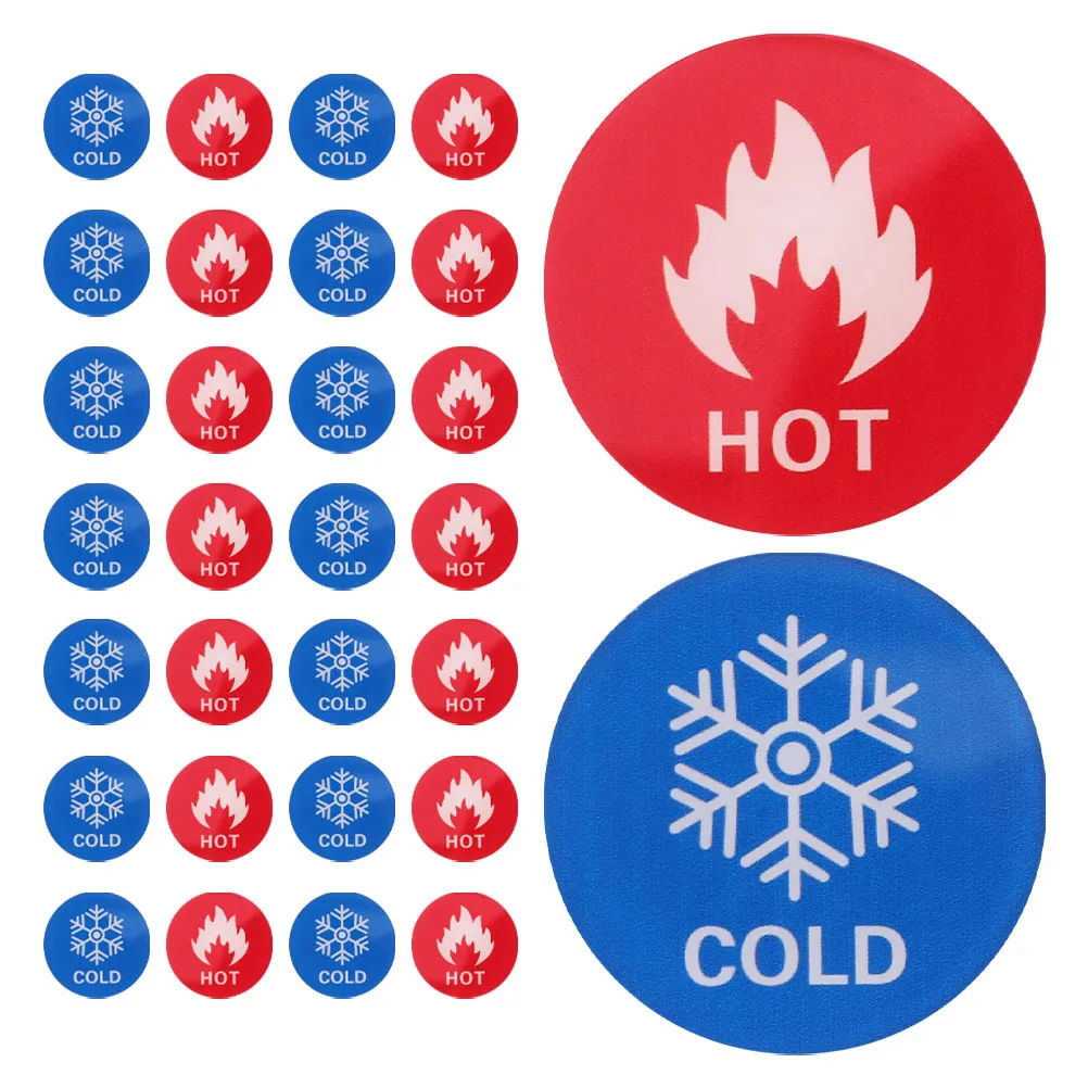 

Hot Cold Water Sign Stickers Self-Adhesive Clear Acrylic Temperature Indicator For Bathroom Hotel Shower Faucet Safety