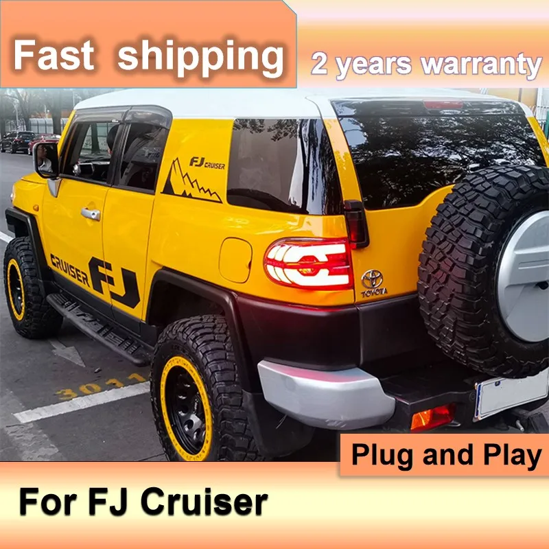 اكسسوارات السيارات لتويوتا FJ كروزر أضواء خلفية 2006-2020 FJ كروزر المصابيح الخلفية لمبة خلفية DRL الضباب الفرامل بدوره إشارة عكس