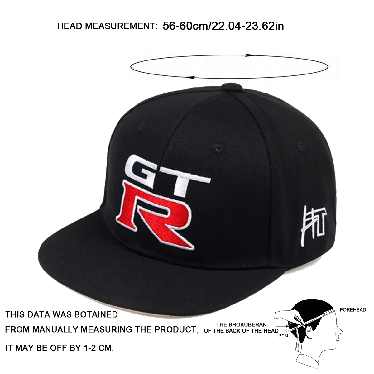 Unisex GTR Letter Embroidery Hip-hop Hats Spring Autumn Outdoor Adjustable Casual Baseball Caps Sunscreen Hat