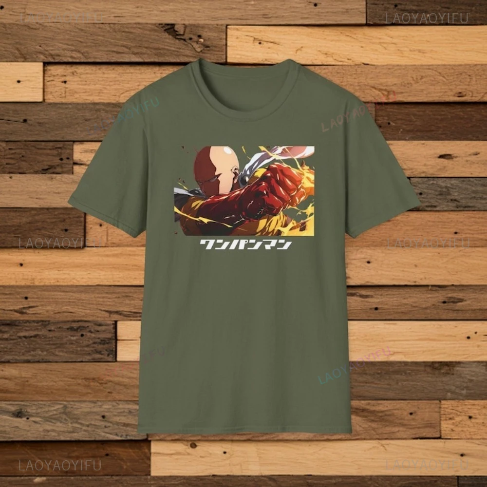 One Punch Man T-Shirt Japanese Anime Joke Design Tshirt Gift for Manga Fans ACG Otaku T Shirt Harajuku Casual Fashion Loose Tees