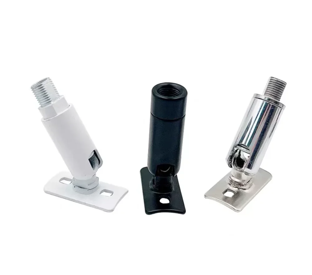 ​​​M10 Thread Lamp Base White Universal Head Iron Steering Head Lamp Adapter Mirror Lamp Wall Lights Table Lamp Tube Adapter