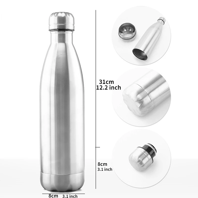 HEE RAK 750ml Secret Hidden Steel Water Bottle Compartment Stash Spot Can Hidding Storage for Cards Keys Cash Safe Money Box