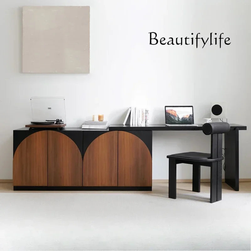 

Q chest dresser integrated retractable small apartment bedroom bedside storage storage cabinet Nordic retro simple