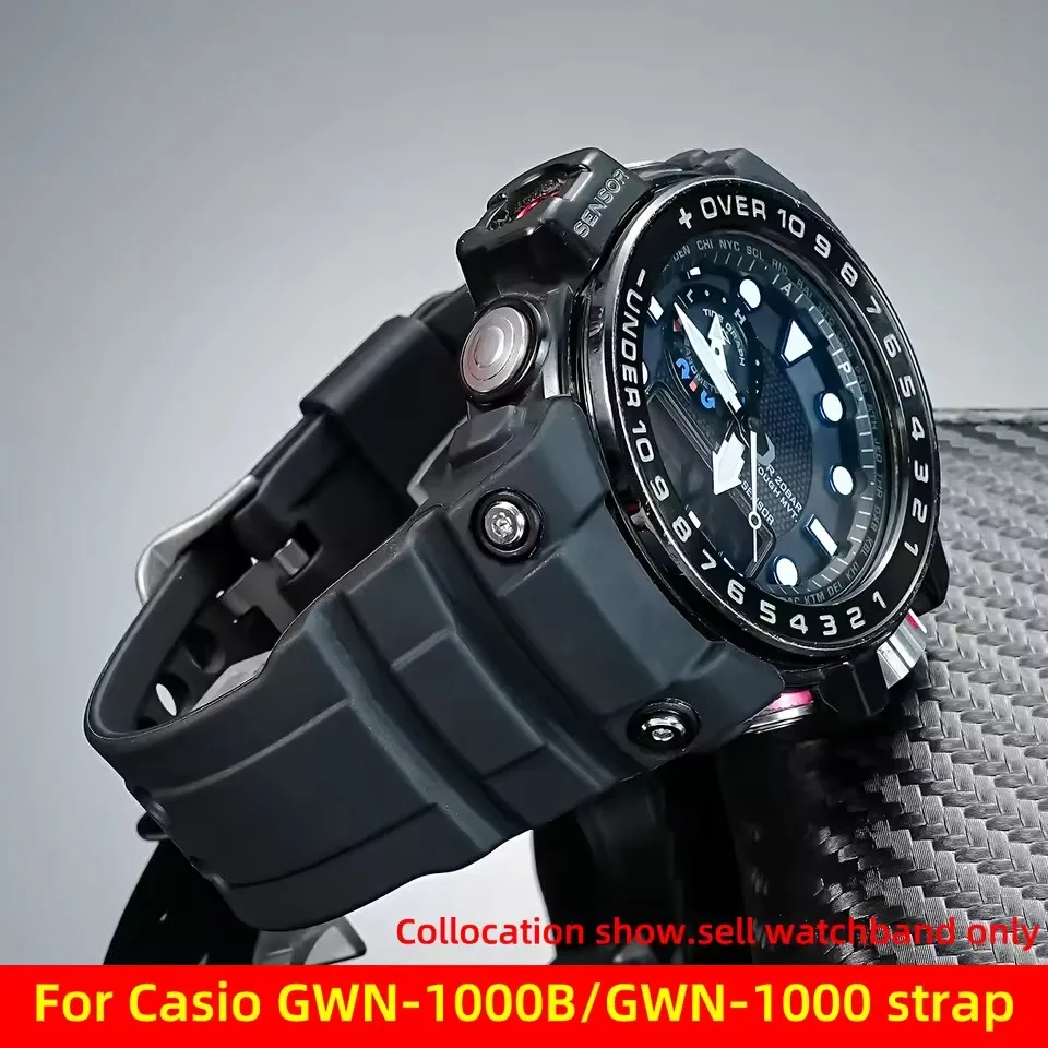 For Casio G-SHOCK Watch 5371 GWN-1000B GWN-1000 Resin silicone