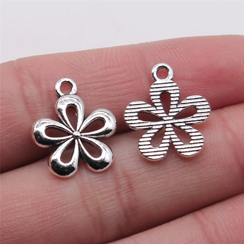 

WYSIWYG 20pcs Charms Chrysanthemum Flower Daisy 18x15mm Antique Silver Color Pendant Chrysanthemum Flower Daisy Charms