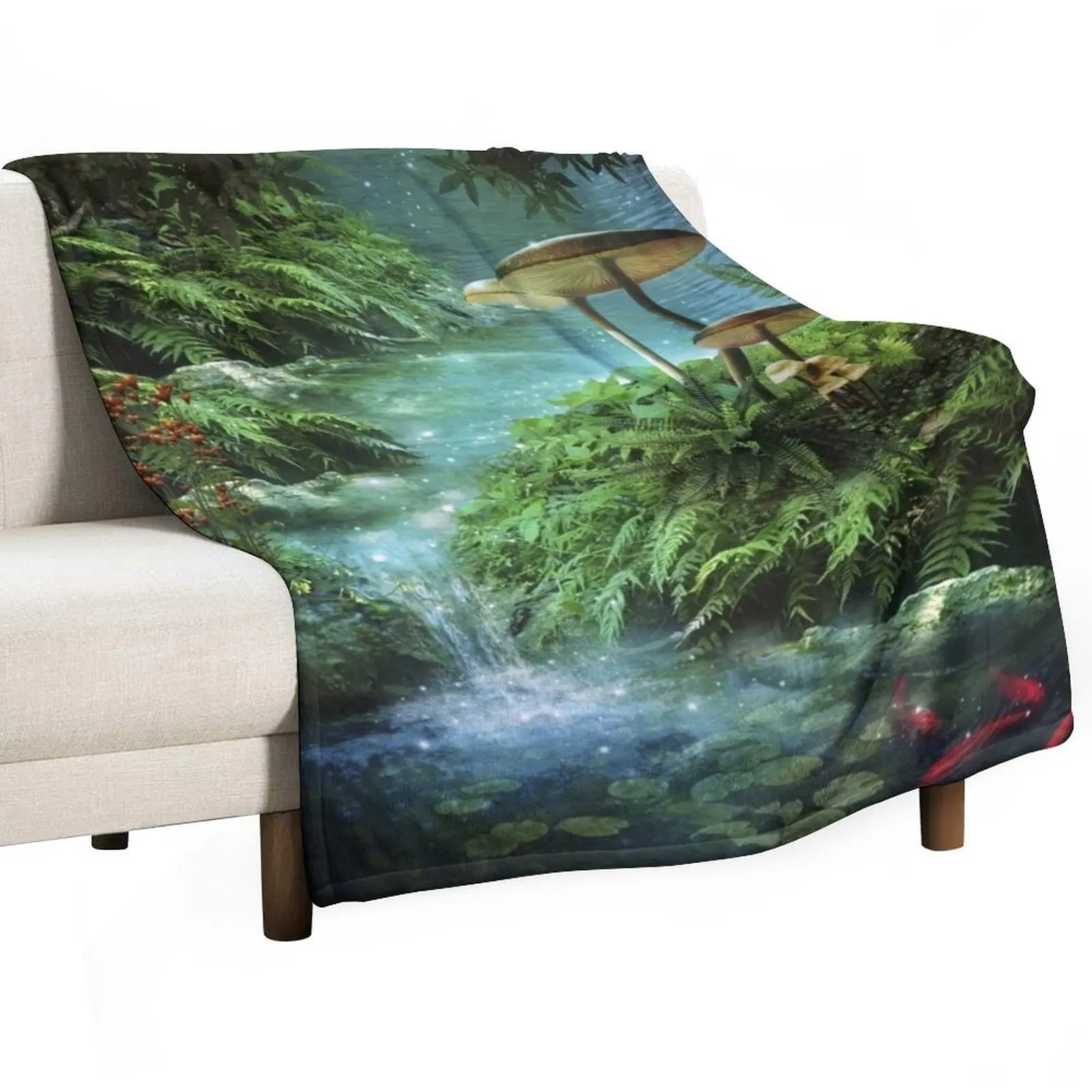 Enchanted Pond Throw Blanket Hairy valentine gift ideas Weighted Blankets