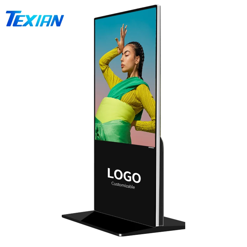 

OEM индивидуальный 43 50, 55-дюймовый киоск AD-дисплея для самообслуживания, деловой напольный ЖК-дисплей с цифровыми вывесками для использования в помещении