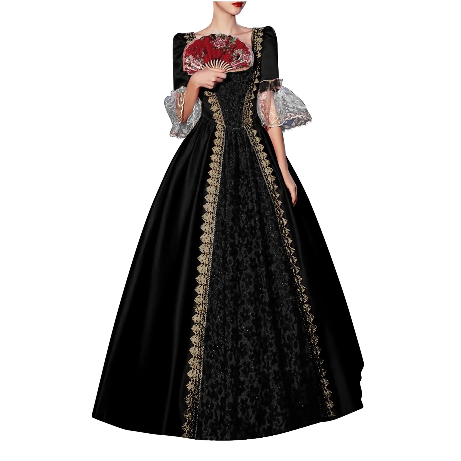 Red 18th Century Ball Gown Royal Gothic Court Dress Retro Baroque Clothing Renaissance Marie Antoinette Costume Prom Dress