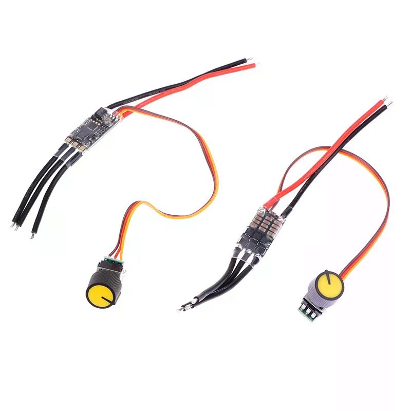 Versatile DC 7-26V Brushless Motor Control Board with 3-phase Speed Regulation and Potentiometer for LiPo 2-6S