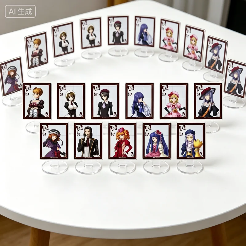 

Umineko When They Cry 15cm Erika Furudo Lambdadelta Acrylic Stand Figure Keychain Desk Decor Accessories Goods Collection