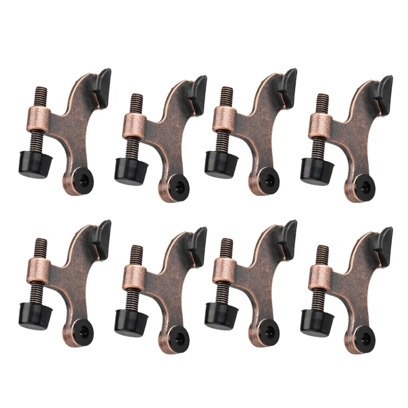 Metal Door Top Hinges with Aesthetic Bronze Tone Elegant US Bronze Door Hinges Top Door Stoppers for Homes & Office Use