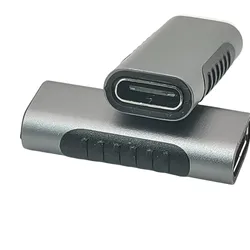 TYPE C FEMALE TO FEMALE ALUMINUM CONNECTOR, USB 3.1 EXTENSION ADAPTER