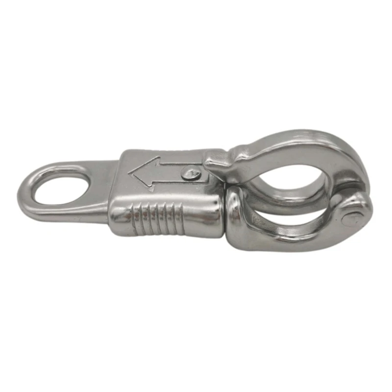 Quick Release Emergency Snap Buckle With Fixed Eye, Precision Zinc Alloy Hook Household Pet Buckle Leash Hook