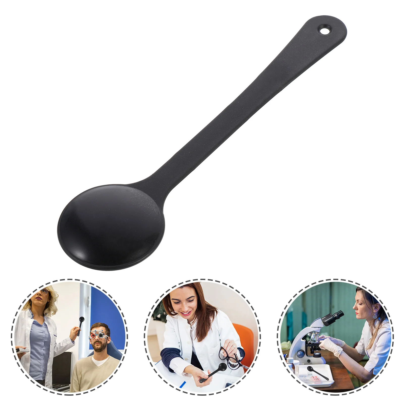 Test Eye Patch Blindfold Eye-shielding Spoon Optometry Tool Eyesight Handheld Occluder