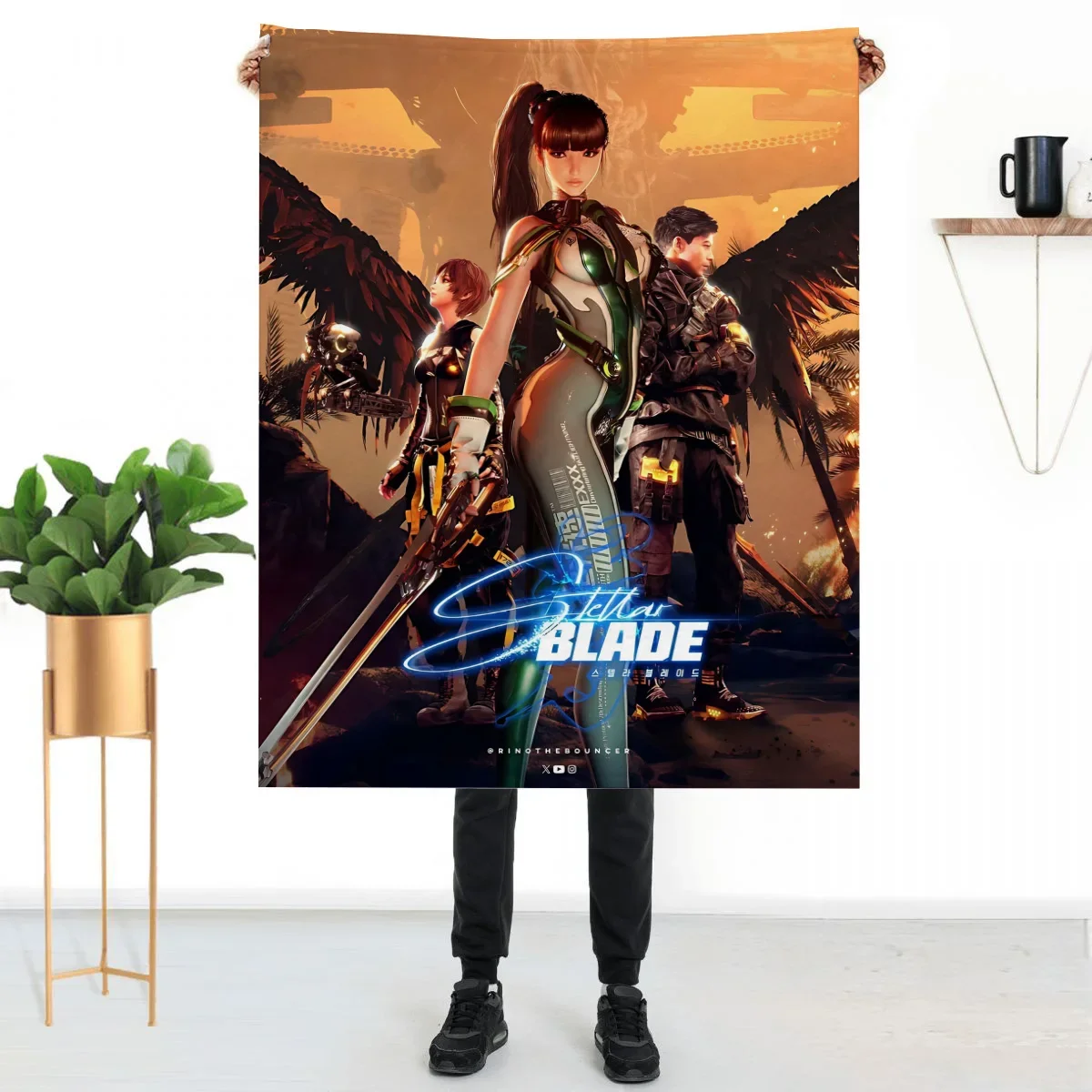 Stellar Blade Fluffy Soft Blankets Sofa Throw Blanket Luxury Home and Decoration Bed Knee Custom Anime Throws Children's Cute