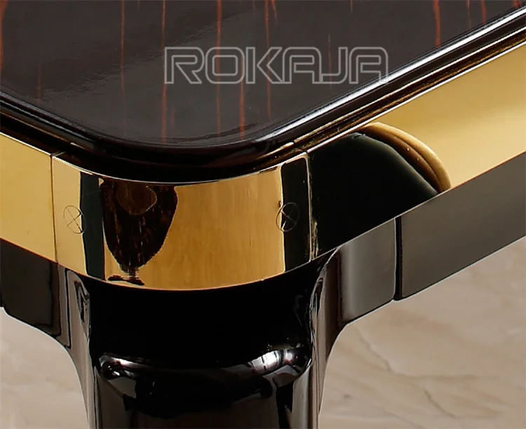 Simple High-End Piano Paint Beech Solid Wood Dining Table Set Luxury Bright Surface Marble Dining Table Kit