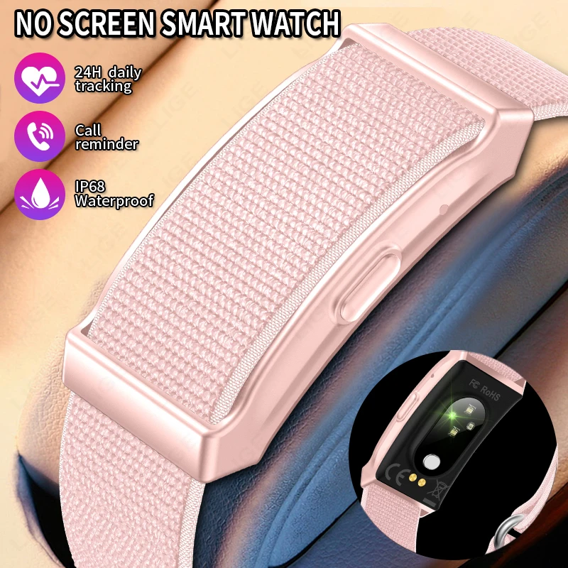 

No Screen Women Smart Watch Men's Sports Outdoors Fitness Heart Rate Monitor IP68 Waterproof New Smartwatch For Andriod IOS 2026