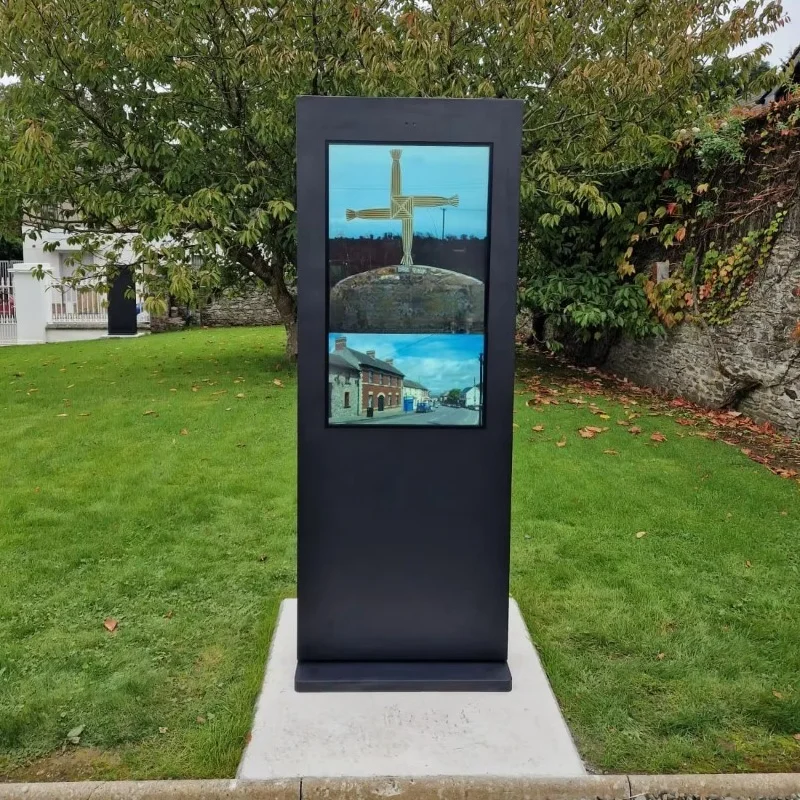 Outdoor Floor Standing Commercial Advertising Totem IP65 Waterproof LCD Kiosk Display Digital Signage & Monitor